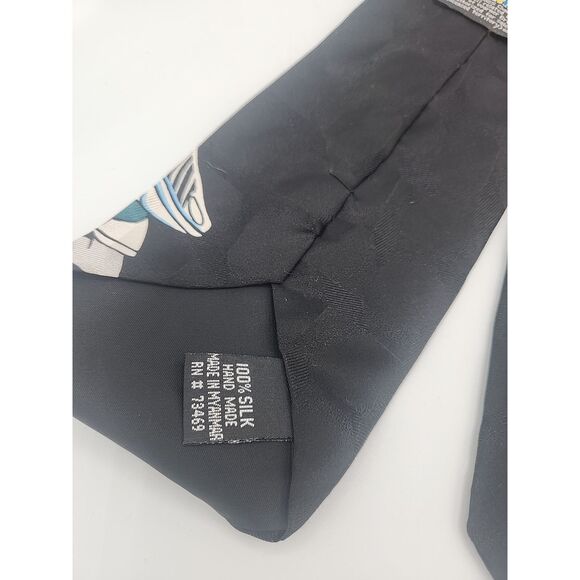 Looney Tunes Mania Space Jam 1995 100% Silk Tie - Picture 2 of 3